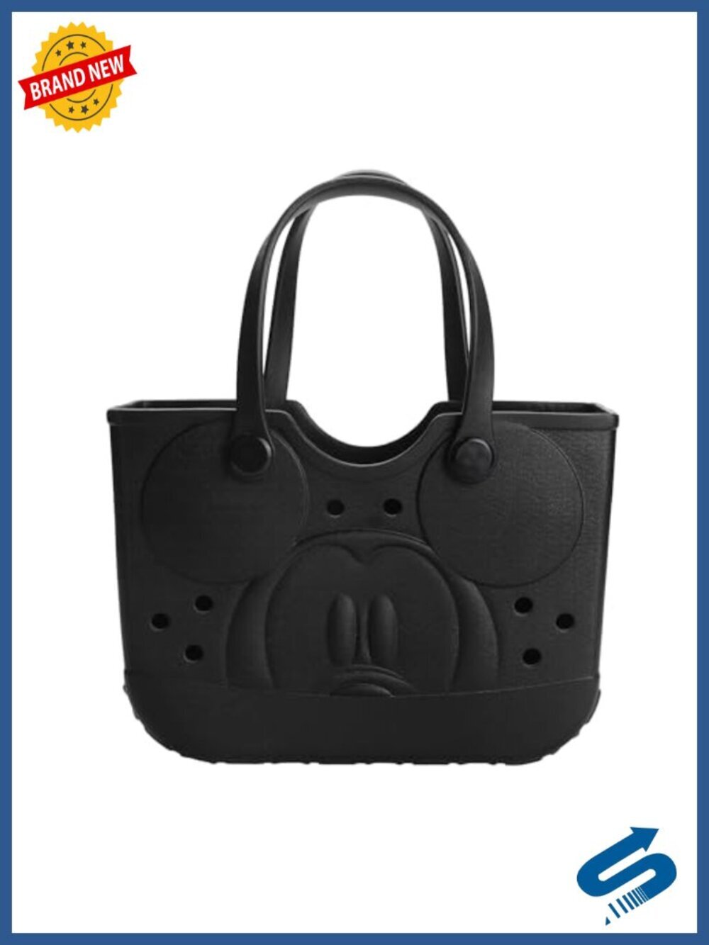 3D Mickey Mouse Face EVA Tote Bag with Perforations